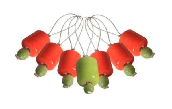 10931 Маркери петель (7 шт) ZOONI Orange Lily KnitPro