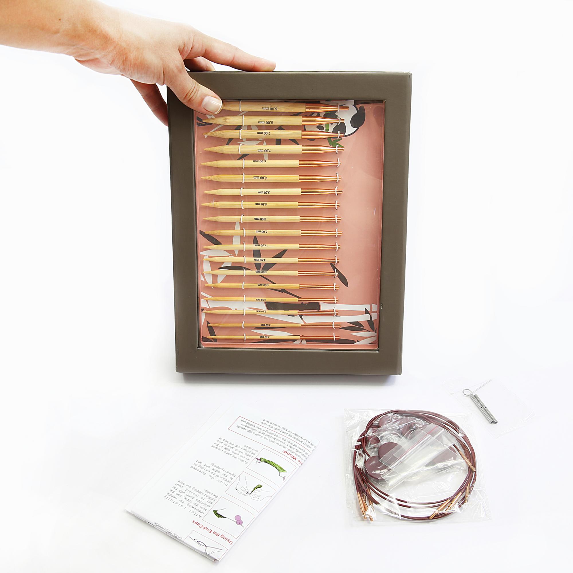 24002 Набор съемных спиц Bamboo Deluxe KnitPro 3 24002 Набор съемных спиц Bamboo Deluxe KnitPro 3