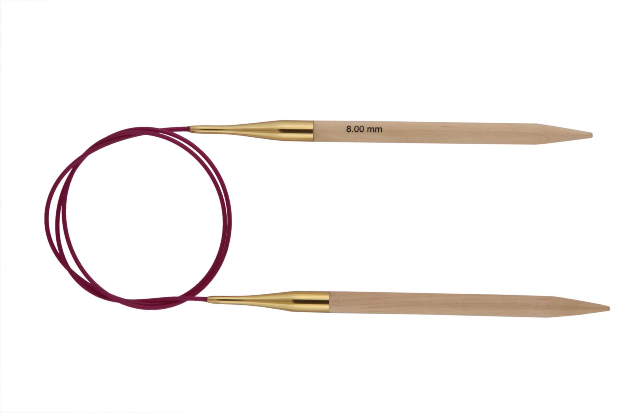 Спиці кругові 150 см Basix Birch Wood KnitPro, 35365, 8.00 мм