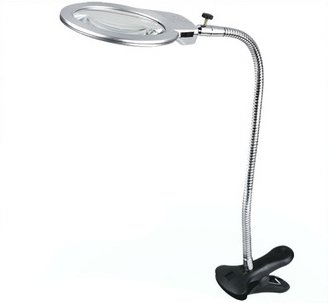 Лупа з підсвіткою, гнучким тримачем та затискачем MG15122-1C