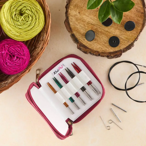 200636 Набір знімних дерев'яних коротких спиць 10см "Starter Set" Symfonie Dreamz KnitPro 200636 Набір знімних дерев'яних коротких спиць 10см "Starter Set" Symfonie Dreamz KnitPro